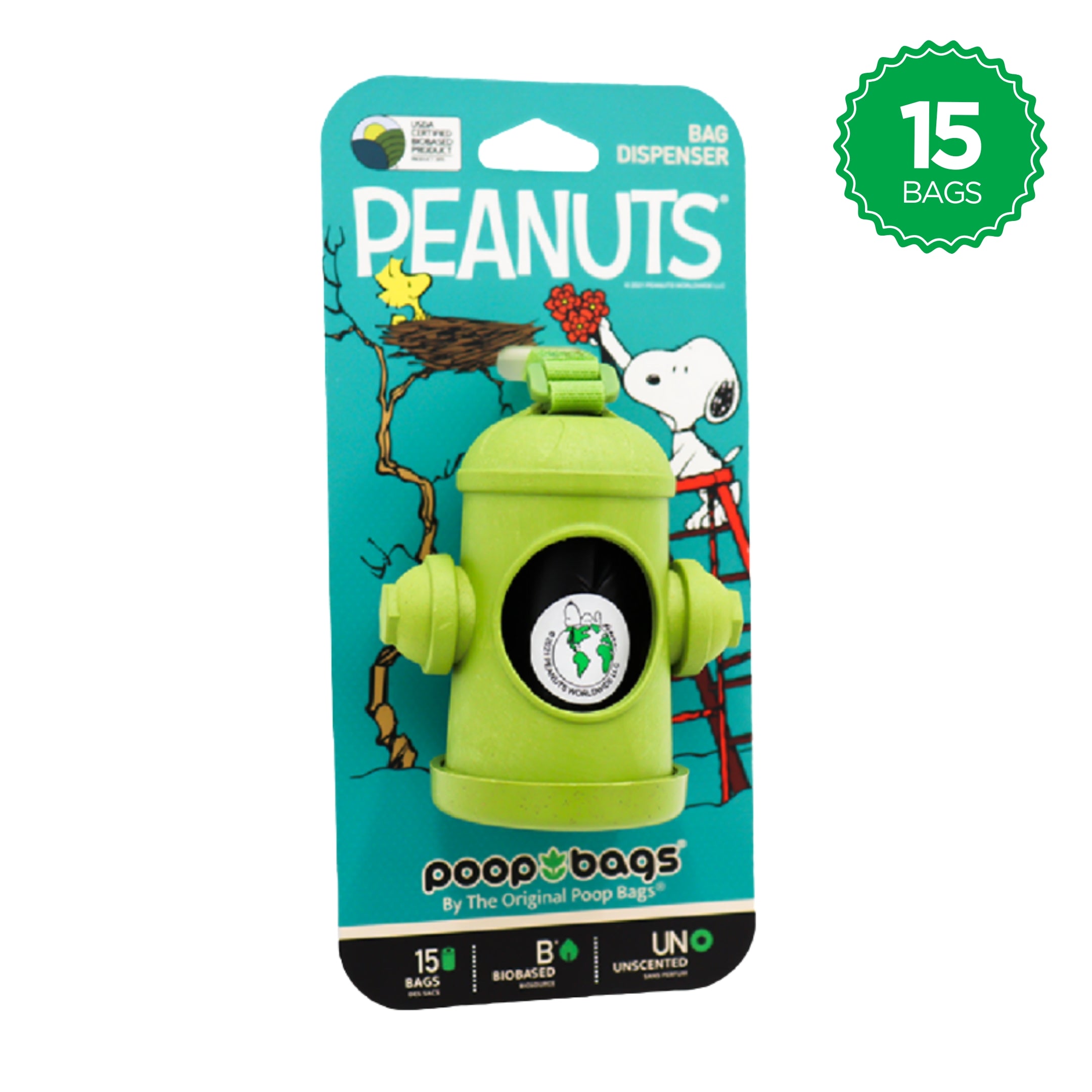 Snoopy Hydrant Dispenser & Poop Bags