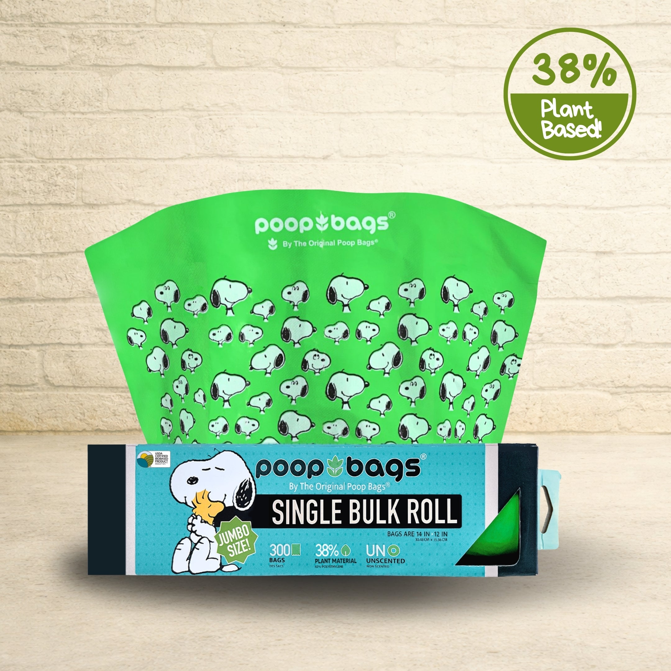 Snoopy Jumbo Bulk Roll Poop Bags
