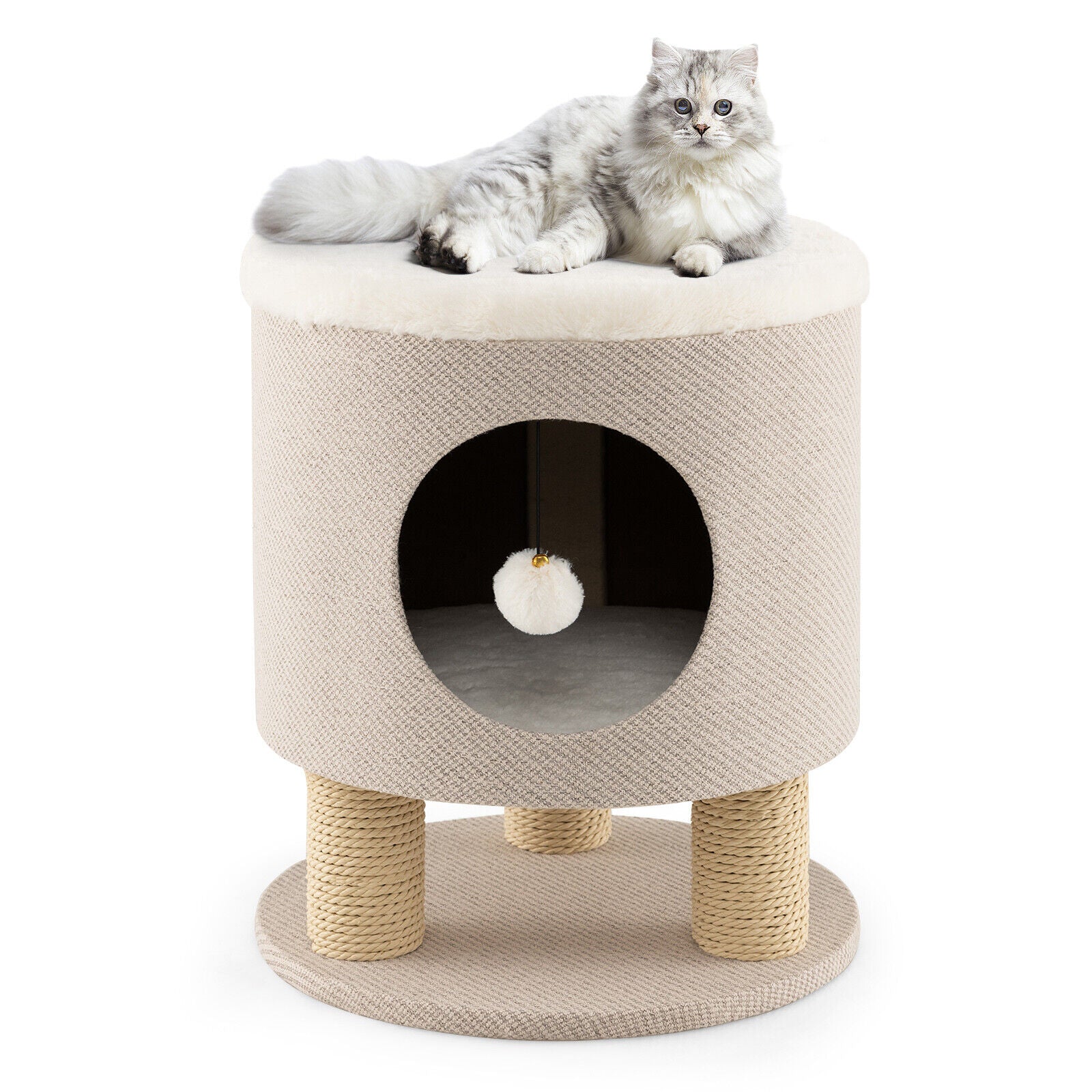 Cat Condo with Scratching Post