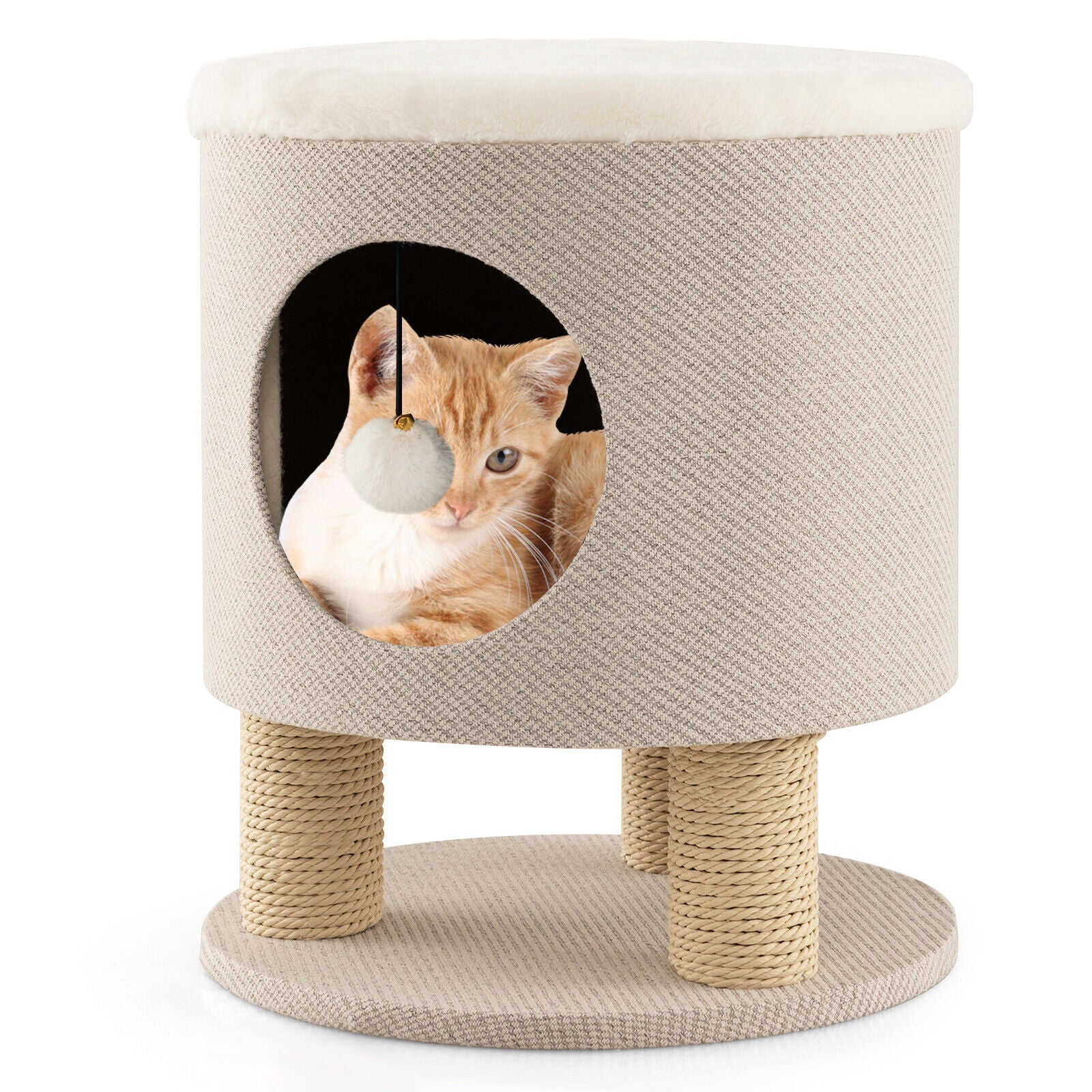 Cat Condo with Scratching Post