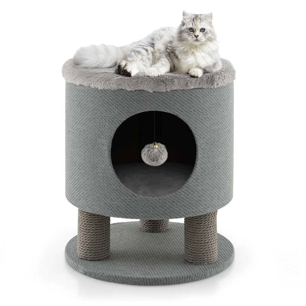 Cat Condo with Scratching Post