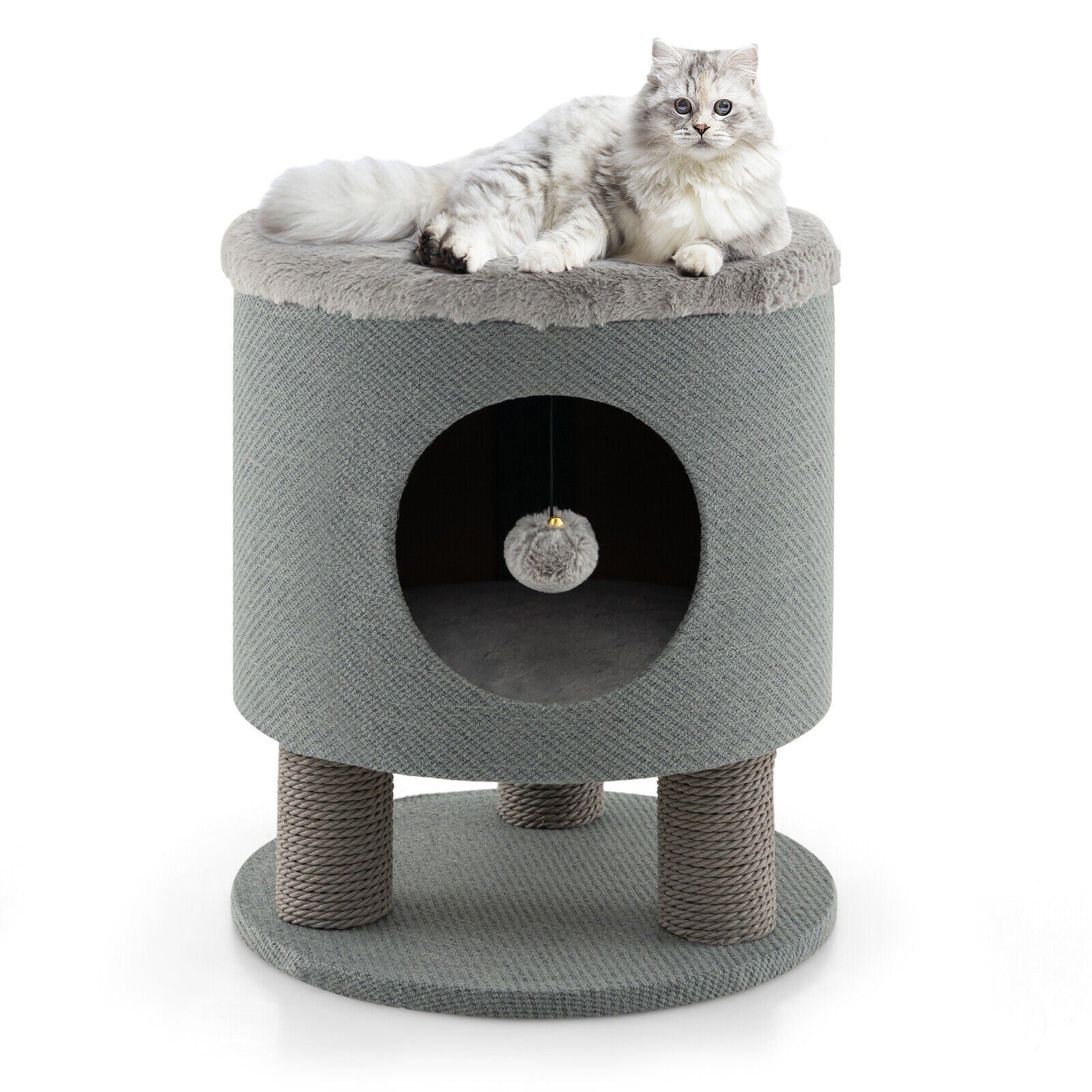Cat Condo with Scratching Post