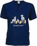 Happiness Scrub Top – Navy