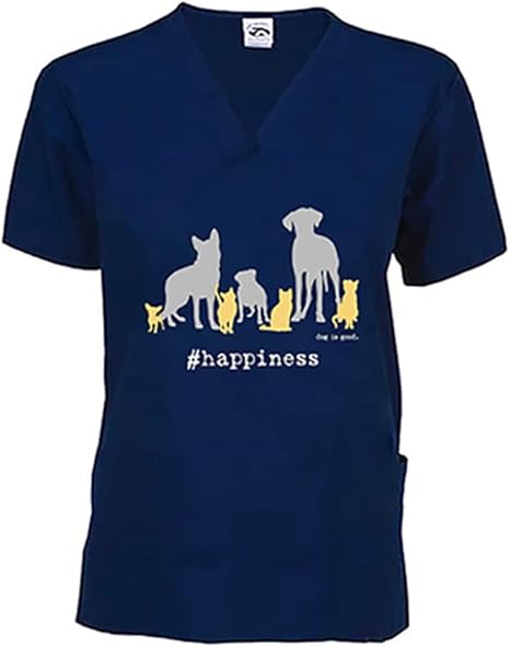 Happiness Scrub Top – Navy