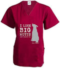 I Like Big Mutts Scrub Top – Wine