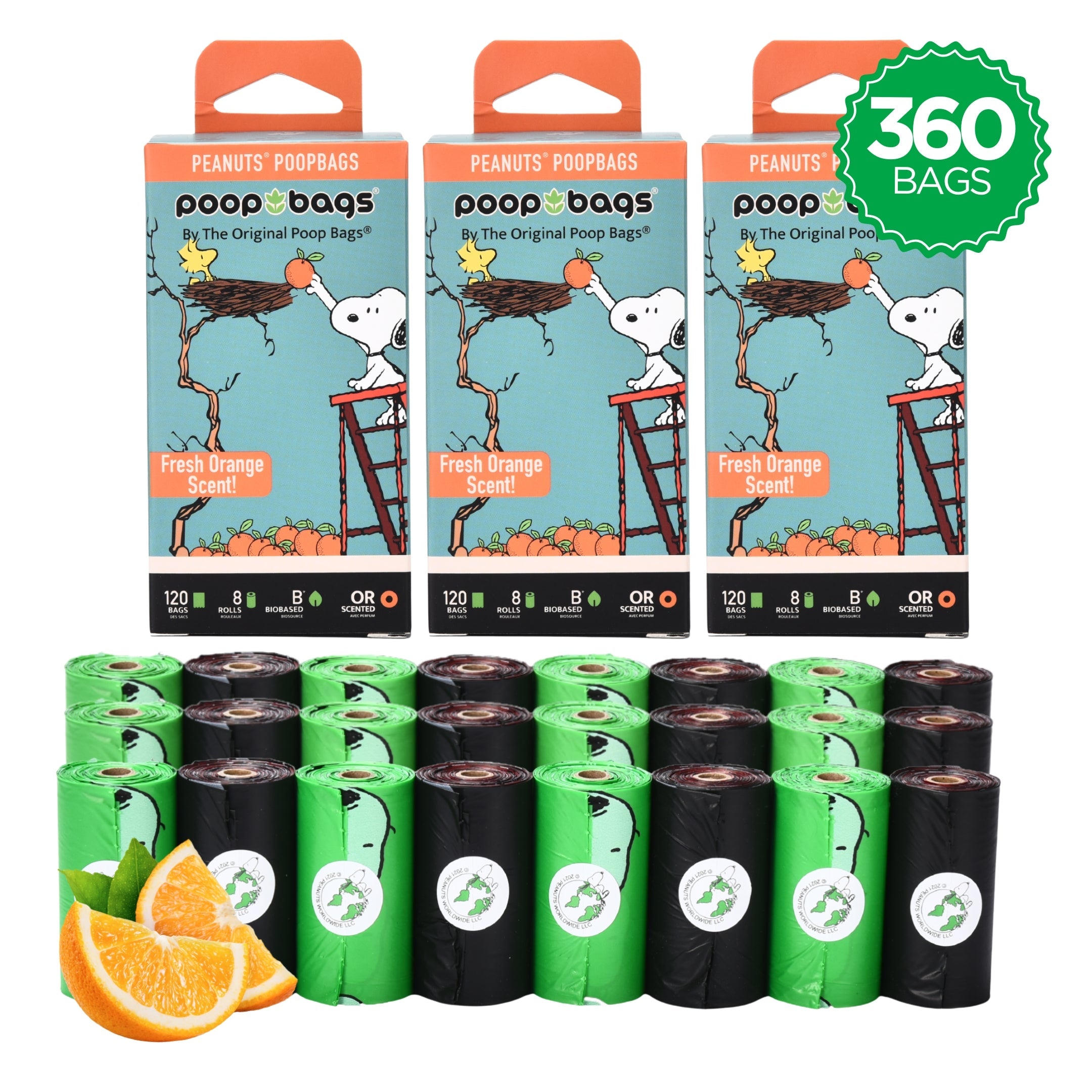 Snoopy Orange Scented Poop Bags