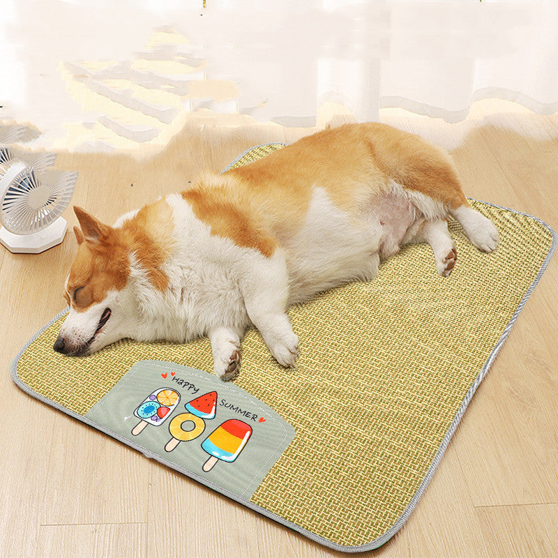 Rattan Cooling Pet Mat