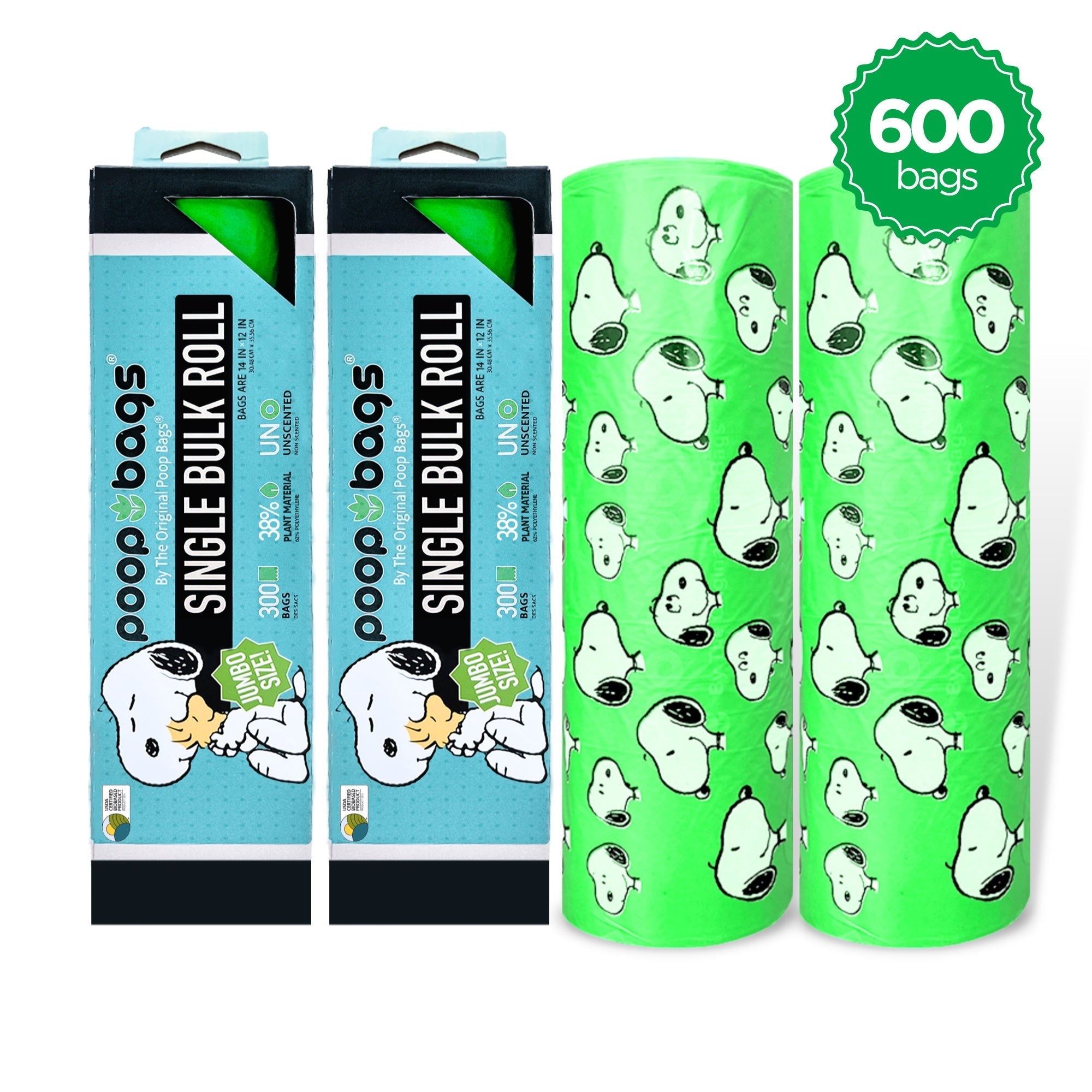 Snoopy Jumbo Bulk Roll Poop Bags