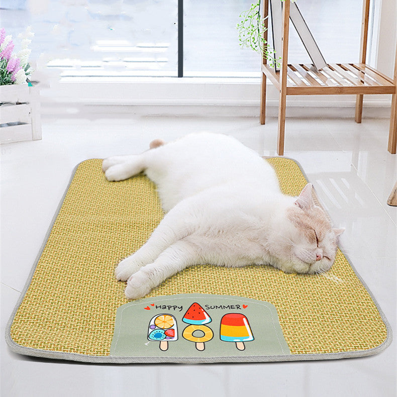 Rattan Cooling Pet Mat