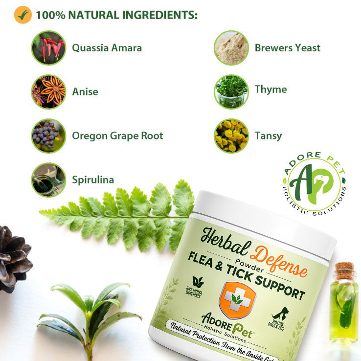 Herbal Defense Powder – Natural Flea, Tick & Mosquito Repellent for Dogs & Cats