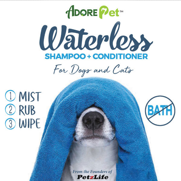 Waterless Shampoo & Conditioner Spray for Dogs & Cats