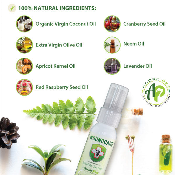 Natural Wound Care Oil for Dogs & Cats – Skin Healing & Protection