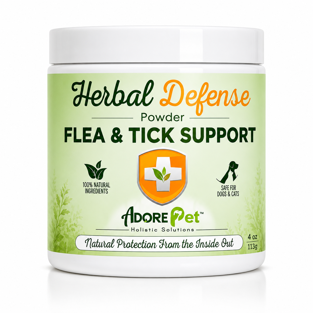 Herbal Defense Powder – Natural Flea, Tick & Mosquito Repellent for Dogs & Cats