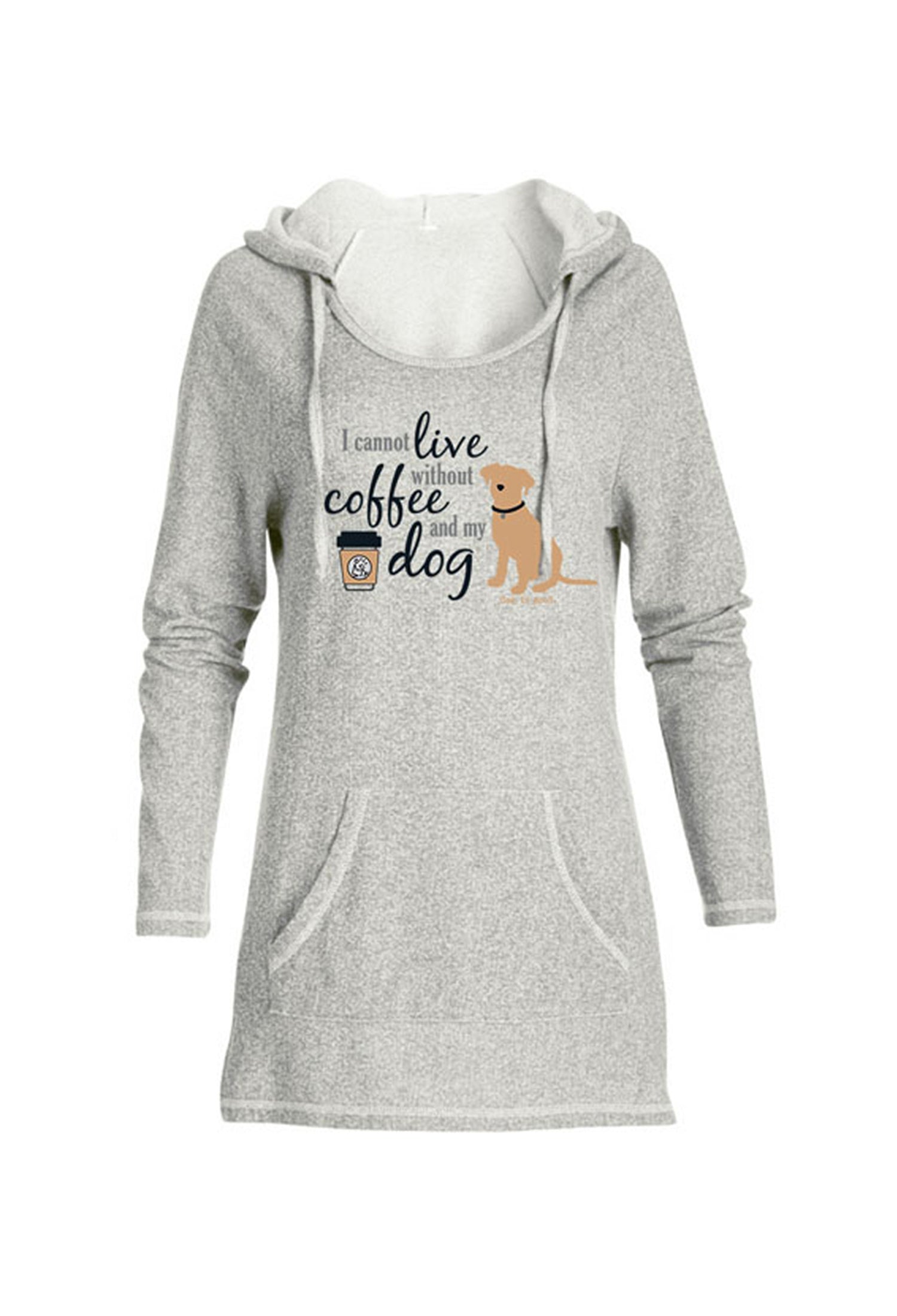 Coffee and My Dog Tunic Hoodie