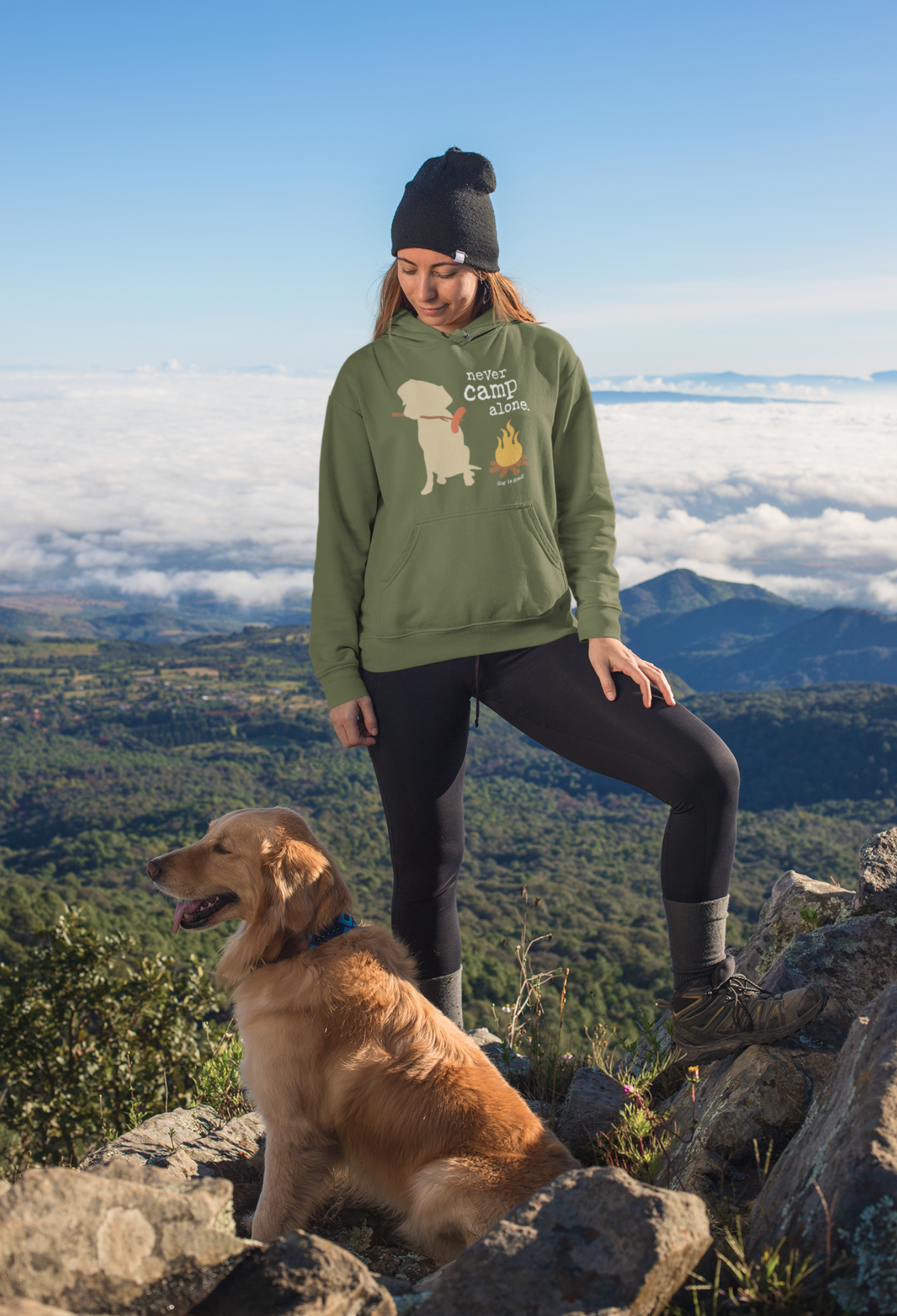 Never Camp Alone Hoodie