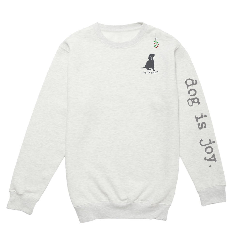Dog is Joy Holiday Crewneck Fleece