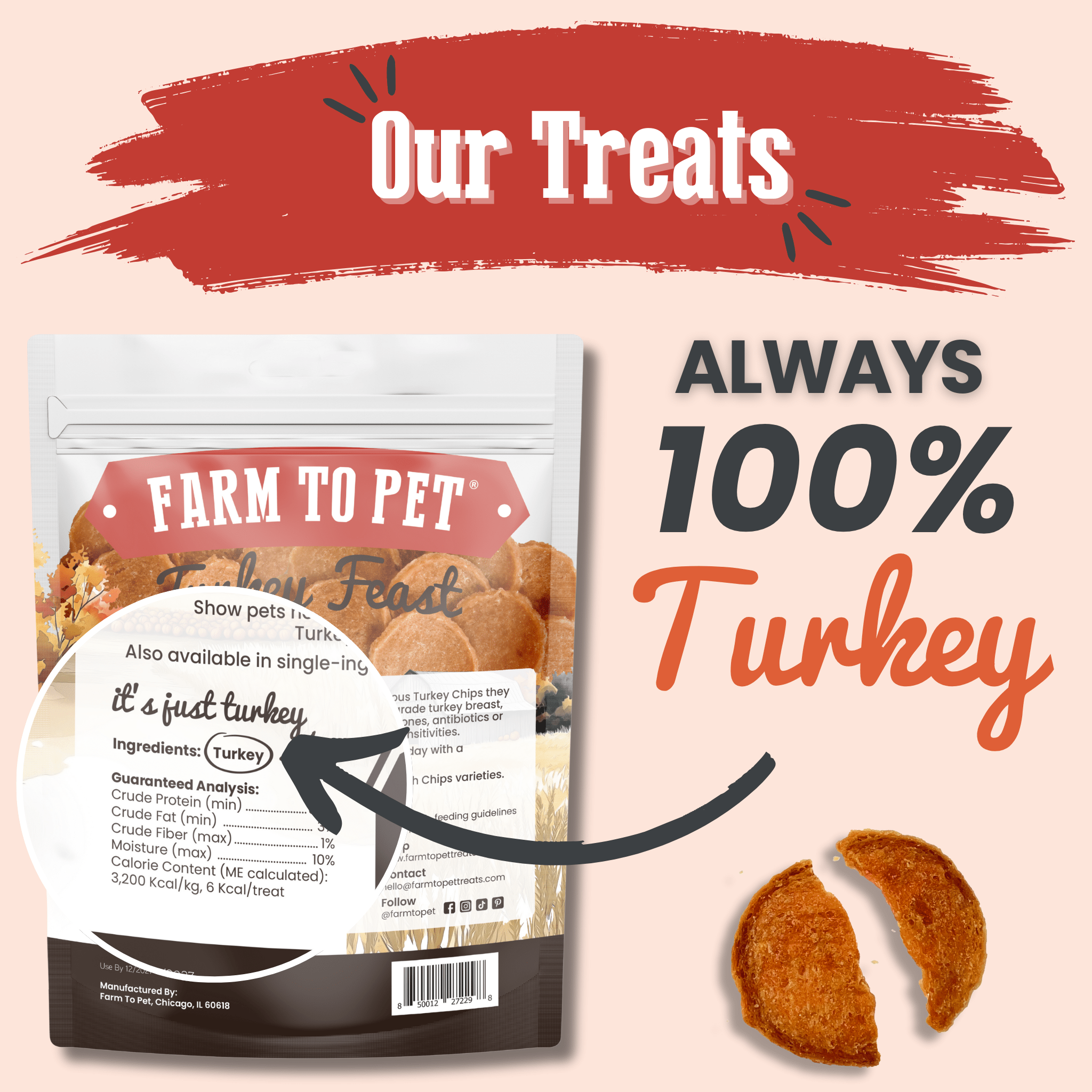 Turkey Feast Chips for Dogs