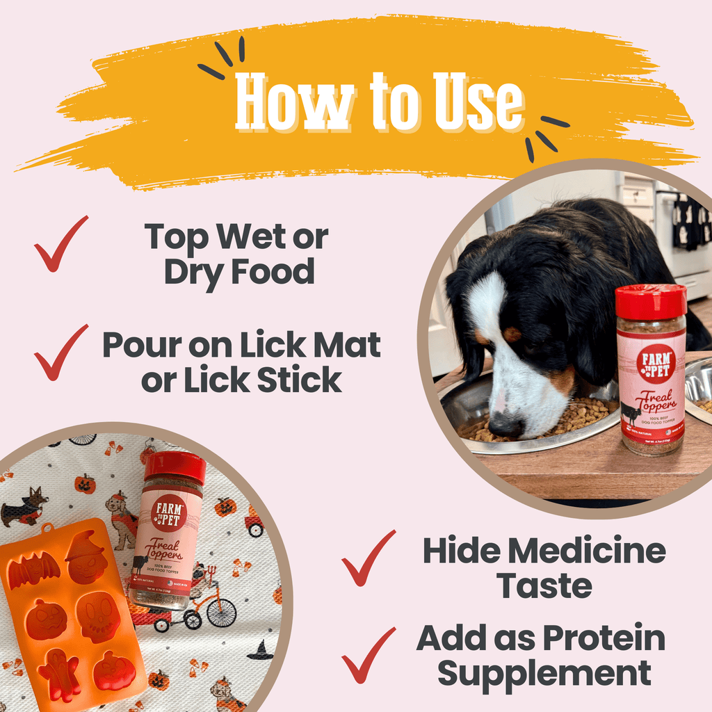 Beef Dog Food Topper Powder