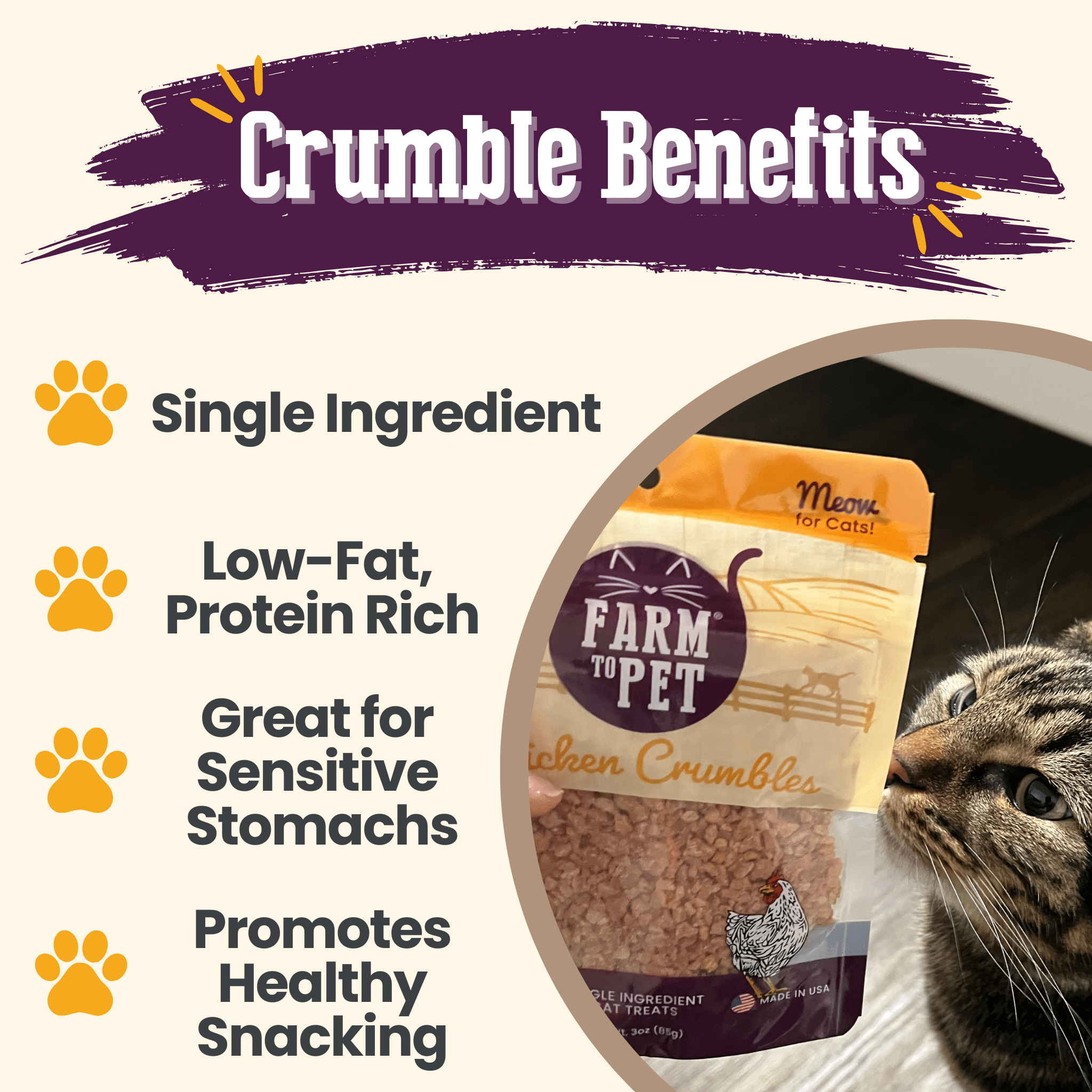 Chicken Crumbles for Cats