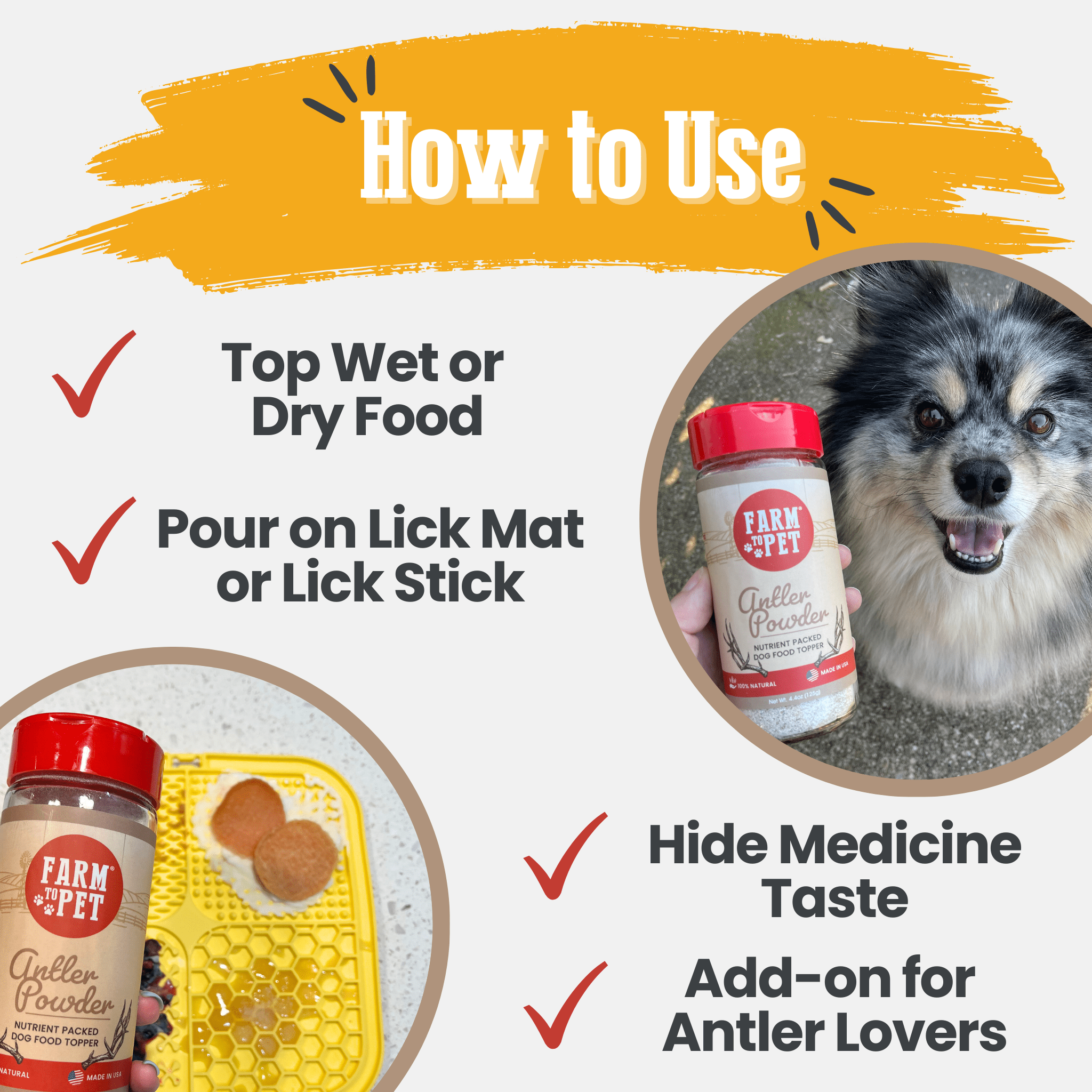 Antler Powder Food Topper