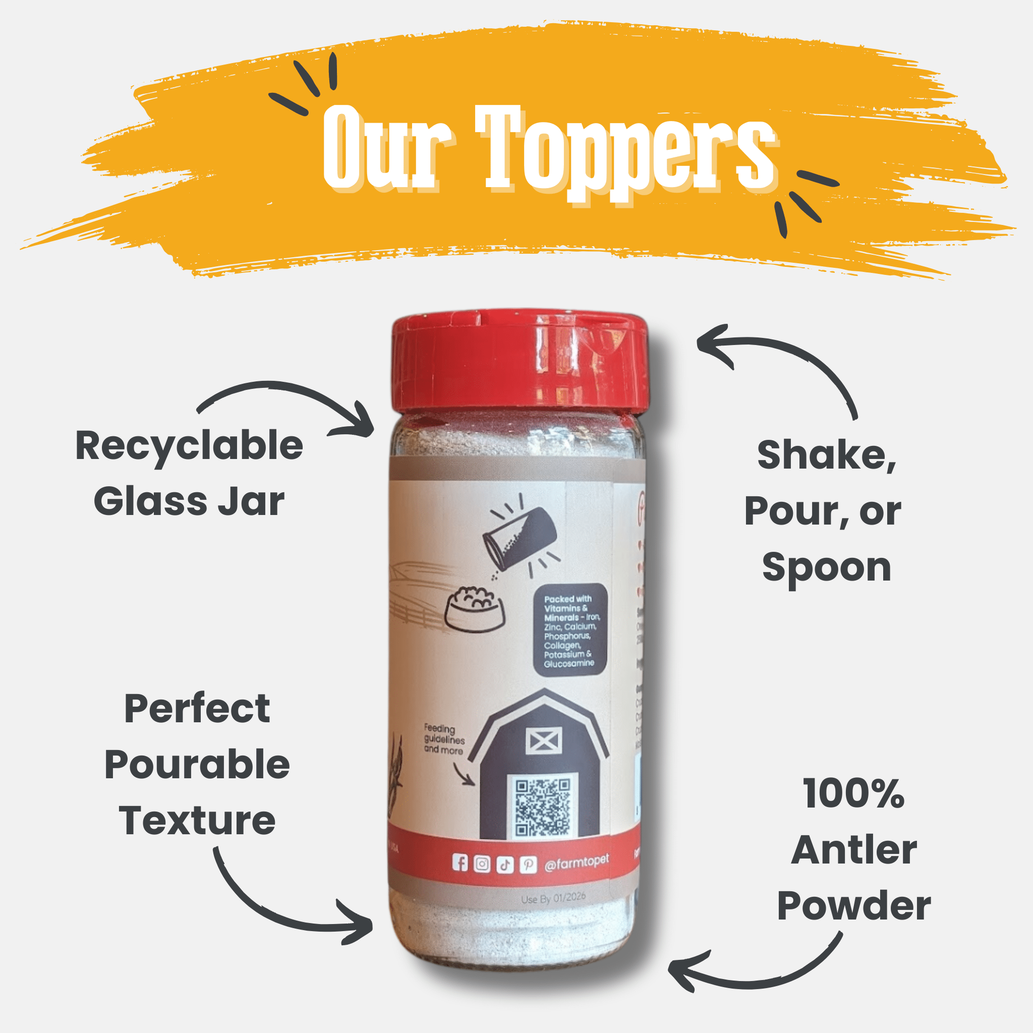 Antler Powder Food Topper