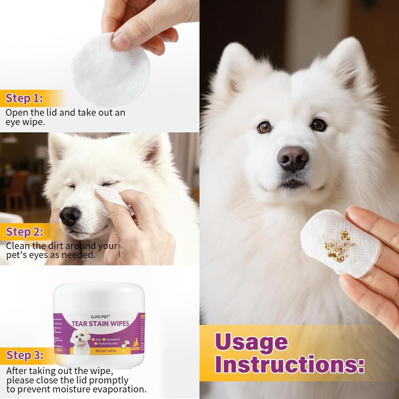 Pet Eye Wipes – Gentle Tear Stain Removal