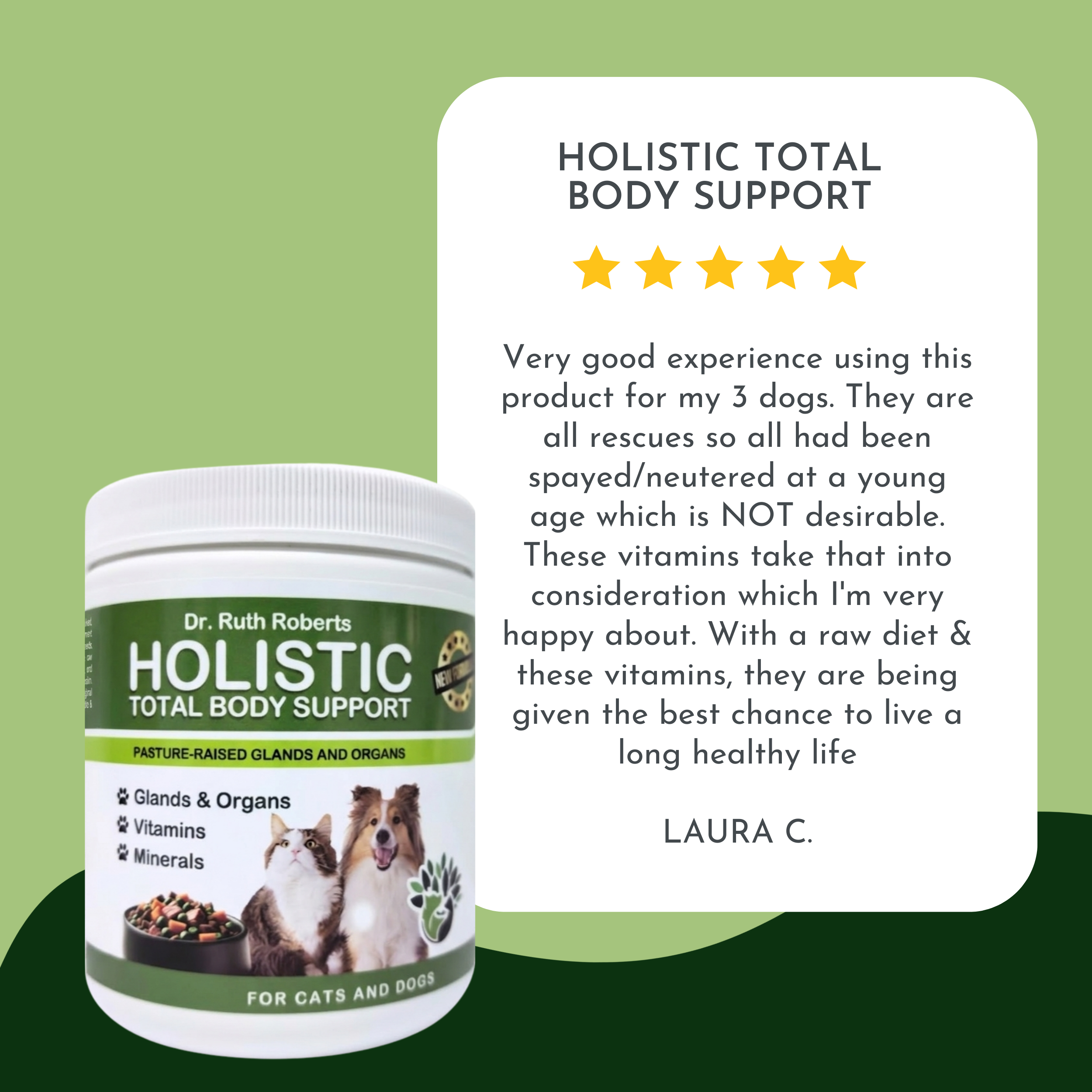 Holistic Daily Multivitamin for Dogs & Cats