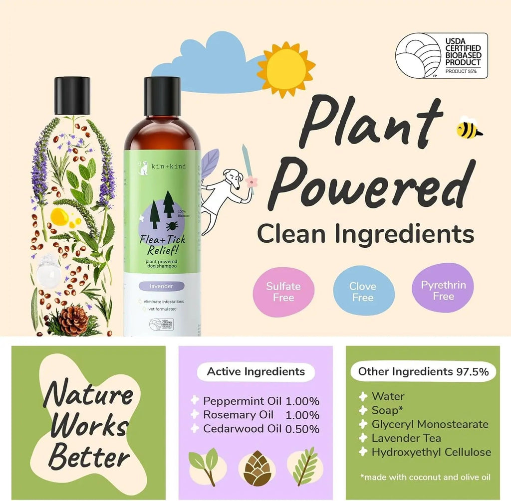 Plant-Based Flea & Tick Dog Shampoo