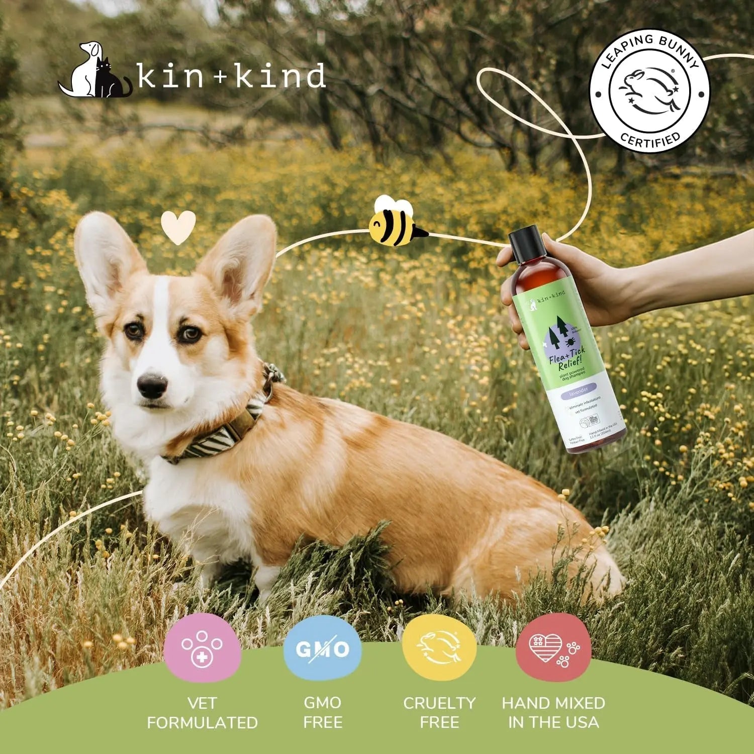 Plant-Based Flea & Tick Dog Shampoo