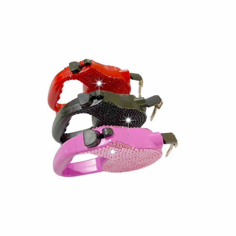 Rhinestone Retractable Dog Leash
