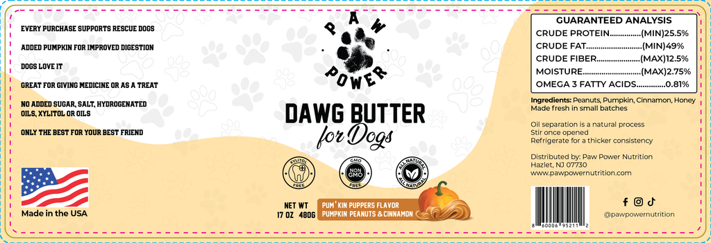 Pumpkin Peanut Butter for Dogs