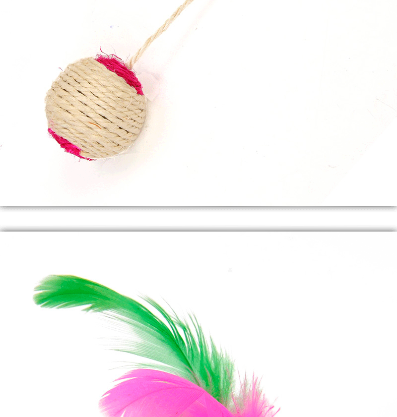 Cat Sisal Shuttlecock Toy