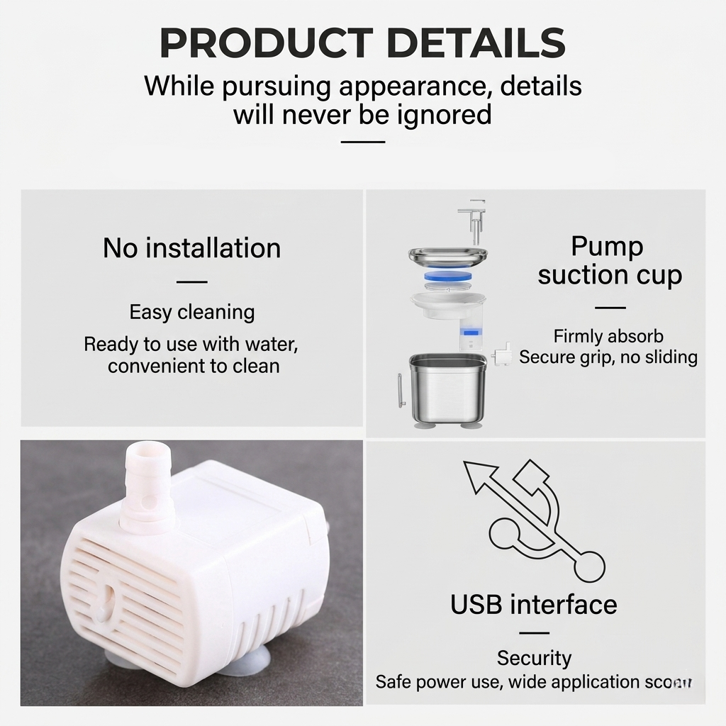 MidFox Circulating Pet Water Fountain