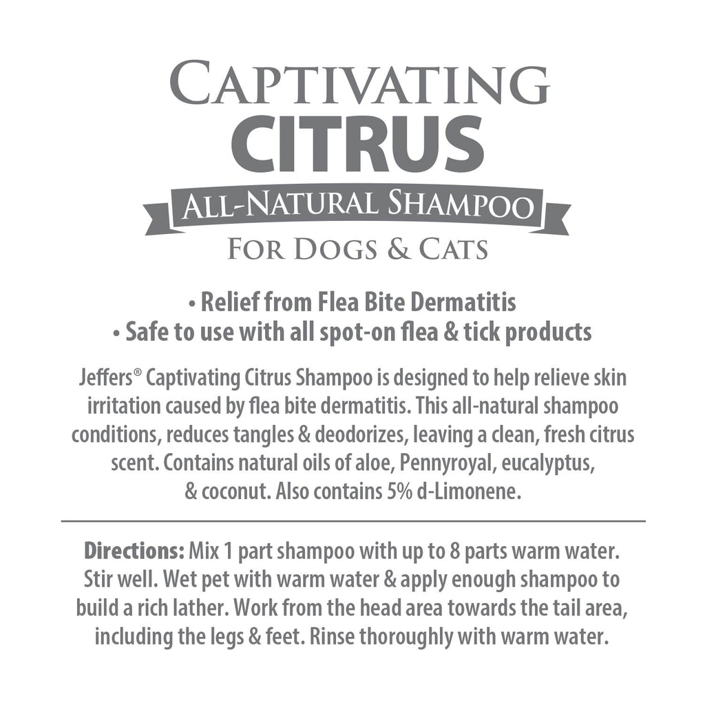 Citrus Flea Bite Relief Shampoo for Dogs & Cats
