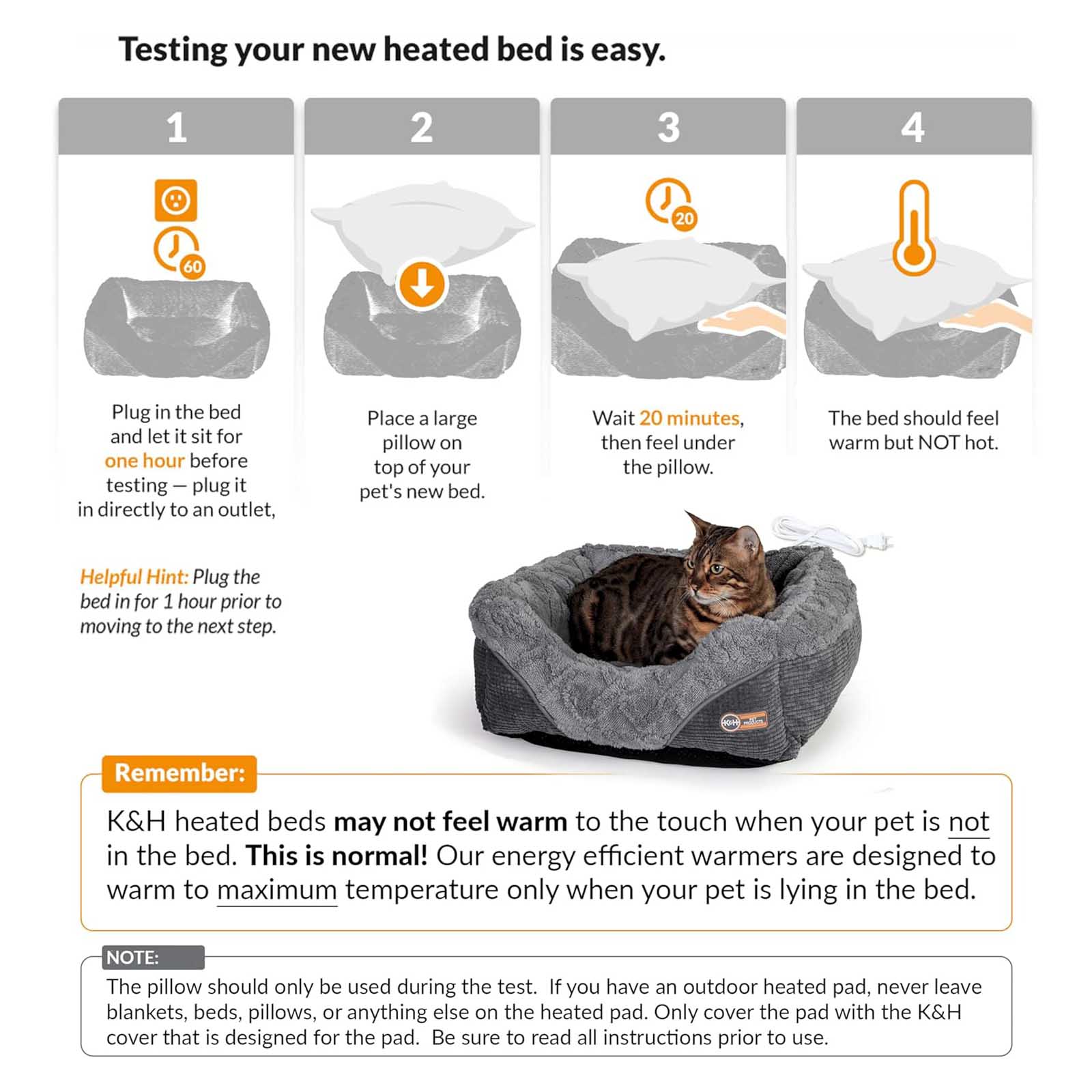 Heated Pet Lounge Bed