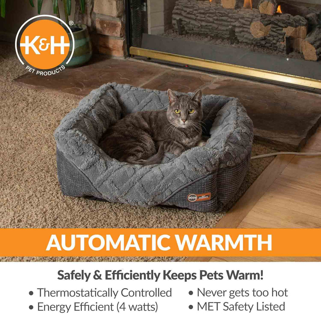 Heated Pet Lounge Bed