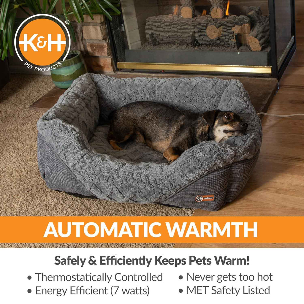 Heated Pet Lounge Bed